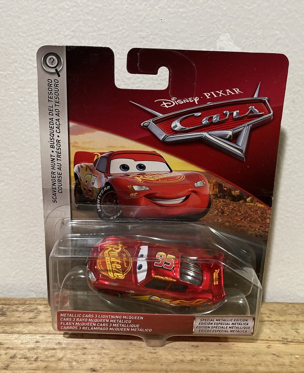 Disney Pixar Cars Metallic Cars 3 Lightning McQueen Scavenger Hunt