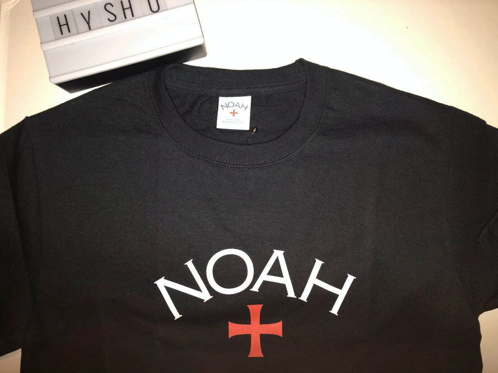 DS New FW 2019 Noah NYC Core logo Black Tee Size S! palace supreme