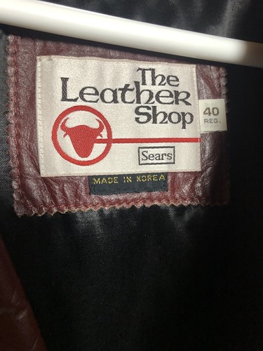 Sears The Leather Shop vintage 80s men's leather jacket size 40 - Picture 3 of 3