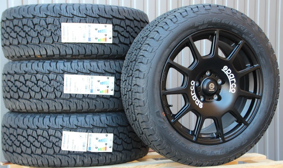 VW Bus T5 T6 T6.1 Transporter Räder Alufelgen Sparco Terra BF Goodrich Off Road - Bild 2 von 3