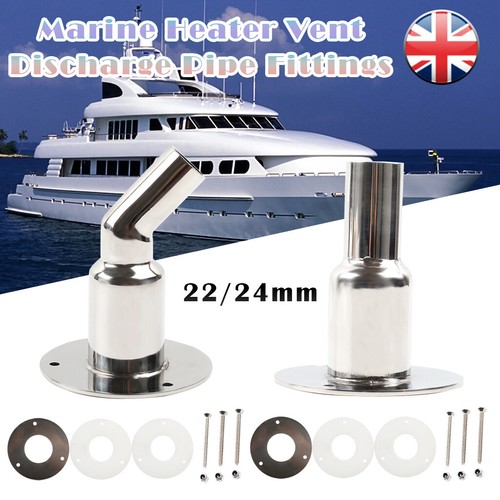 For Boat Car 24mm Thru Hull Exhaust Skin Fitting Tube Pipe AirDiesel