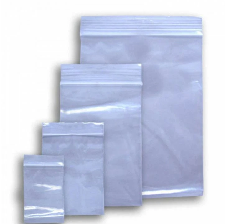 UNIVERSAL Small Clear Plastic Bags Baggy Grip Self Seal Resealable Zip Lock NEW BAG