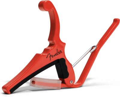 Fender x Kyser Quick-Change Capo für E-Gitarre (Fiesta Red)