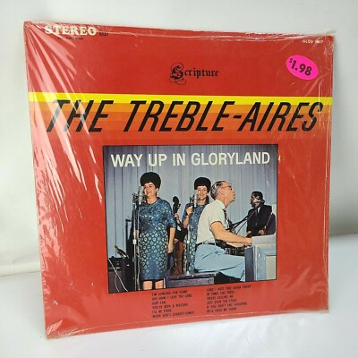 Way Up In Gloryland Stereo Record Treble-Airs Gospel When God's Chariot Comes LP