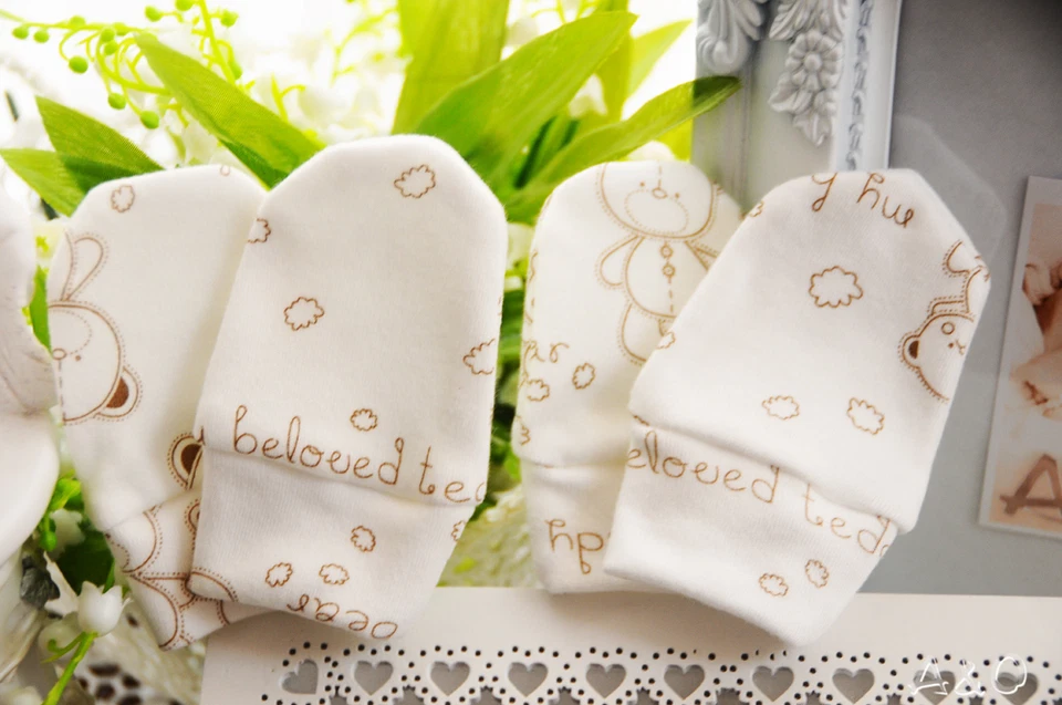 Baby Kratzfäustlinge 2er Pack Handschuhe Fäustlinge Erstlingshandschuhe  