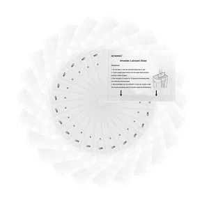 Feuilles de lubrifiant de broyeur de papier Feuille d'huile pour lames (24PACK)