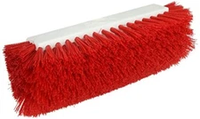 12" RED Dual Surface Floor Scrub Brush w/ Side Bristles Sparta Carlisle 4042205