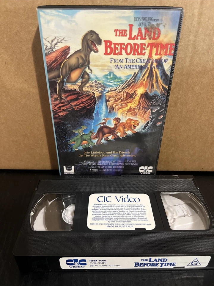 The Land Before Time I - Feature Length Film - CIC Universal VHS Video Rare B5 - Image 3 of 3