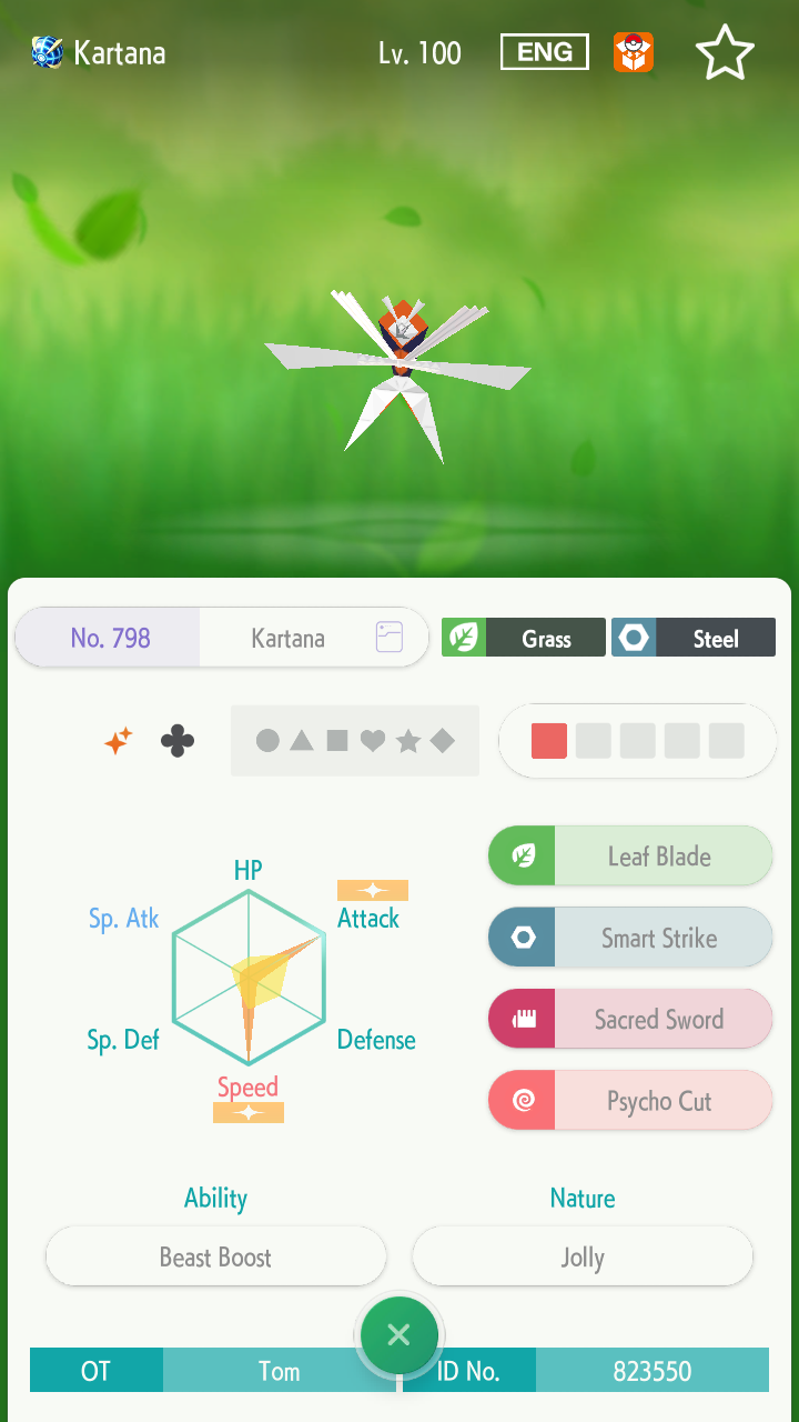 Other  Ultra Shiny Kartana - Itens de Jogos - Gameflip