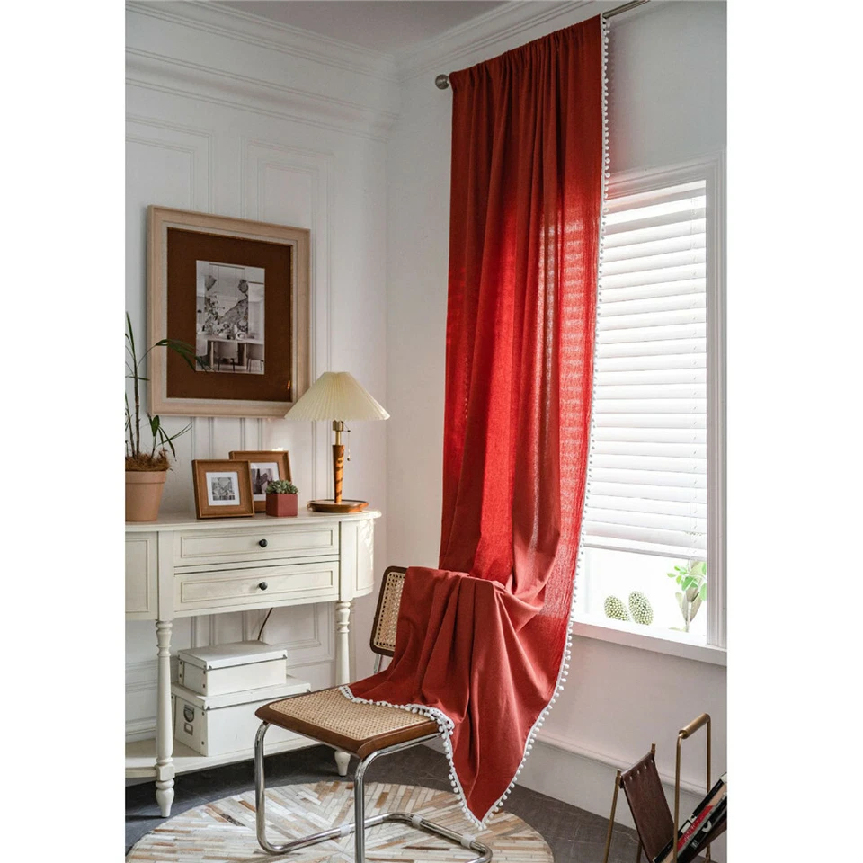 Cortina Boho para Salón Dormitorio Ventana Cortina Un Panel Decoración del Hogar Foto 3 de 4