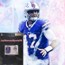 2018 Panini Flawless Booklet Team Logo Josh Allen ROOKIE PATCH AUTO /10 BGS 9.5 