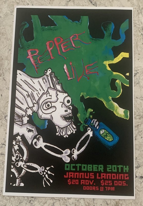 Pepper at Jannus Landing October 24th Tour Poster