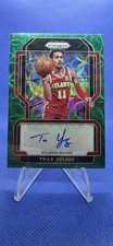 2021 Panini Prizm # 5/8 Green Scope Auto TRAE YOUNG Atlanta Hawks SSP