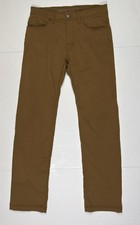 prAna Brion Slim Fit Pants Men's 30x32 Sepia Brown Nylon Hiking Gorpcore