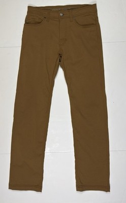 prAna Brion Slim Fit Pants Men's 30x32 Sepia Brown Nylon Hiking Gorpcore