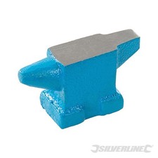 Silverline Mini Anvil 475g Cast Iron 33mm Horn 75 x 25mm Striking Face 595565