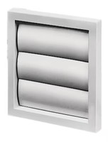 Helios Vk 100 B Verschlussklappe, SelbsttäTig, Kunststoff, Braun (00765)