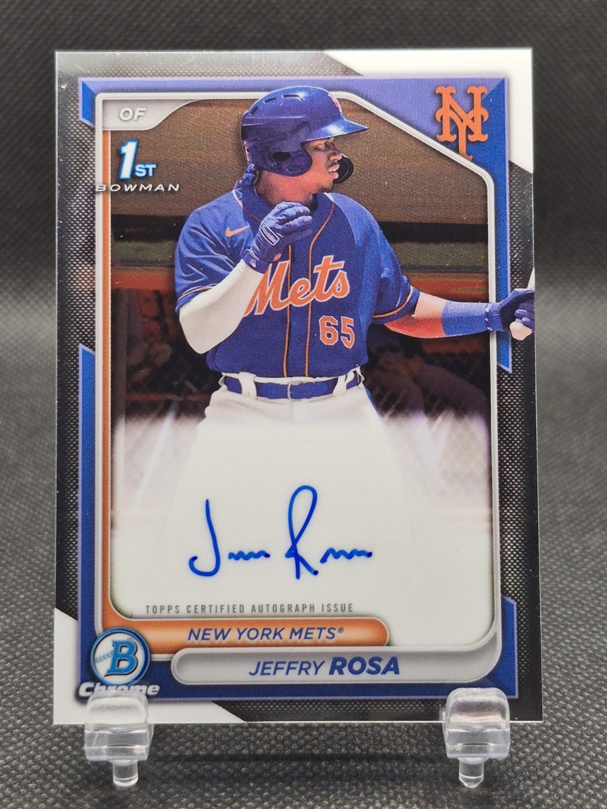 2024 Bowman Chrome Prospect Auto Jeffry Rosa #CPA-JRO Auto New York Mets