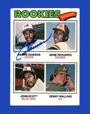 1977 Topps Set-Break #473 Andre Dawson RC JSA Cert VG-VGEX (auto) *GMCARDS*
