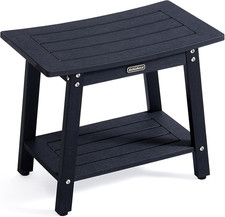 Large HDPS Shower Stool, Shower Bench for inside to Sit On, Waterproof Bathroom