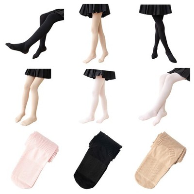 4pcs Kids Girls Velvet Stretch Tights Student Dance Pants Hosiery
