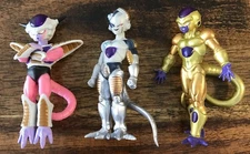 3 Pcs Set Dragon Ball Frieza Action Figure Forms Figurine Toys Gift 3” Loose