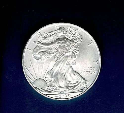 2008 AMERICAN SILVER EAGLE 1 oz  .999  $1 COIN BRILLIANT UNCIRCULATED BU