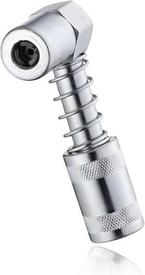 90 Degree Grease Coupler Adapter, Sturdy Steel Grease Coupler Adapter with Sleev