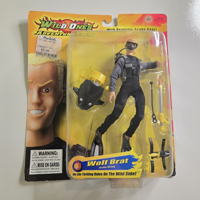 #ad Wild Ones Wolf Brat Wild Ones Adventures Crew Scuba Gear Aqua Scooter Figure $24.99