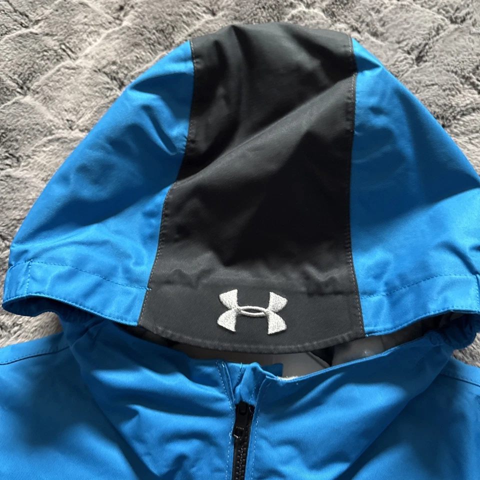 Jaqueta Under Armour Youth XL Storm infravermelho equipamento frio esqui snowboard azul preta - Imagem 3 de 4