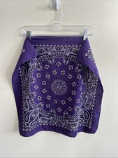 Vintage 80s-90sHav-A-Hank Purple Paisley Bandana RN15187 100 cotton Made In USA