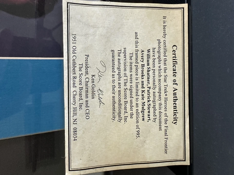 2 Limited Edition: Star Trek The Next Generation Pictures Signed by The Crew - Image 3 of 3