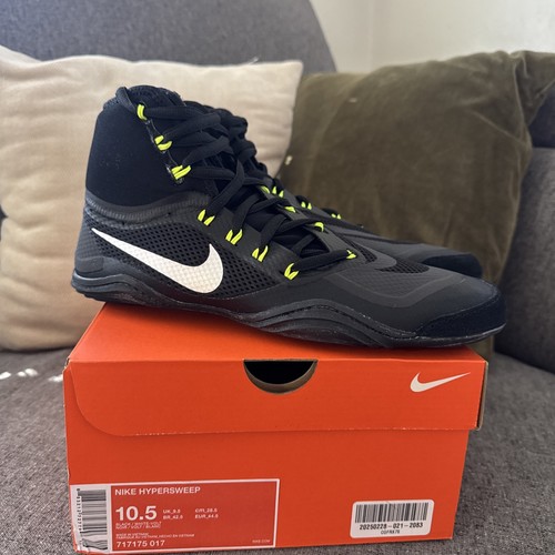 nike-hypersweep-wrestling-shoes-men-s-size-10-5-black-volt-with-box