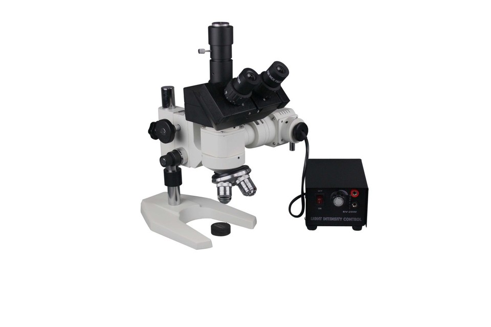 600x Trinocular Top Light Metal Inspection Metallograph Microscope w ...
