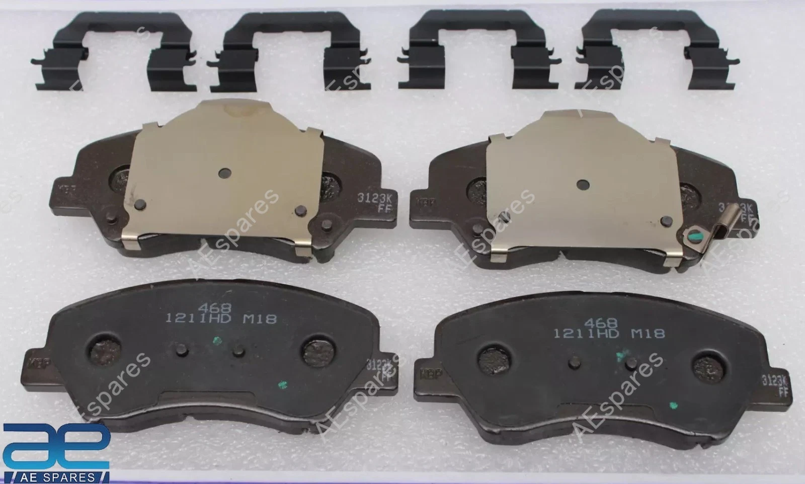 Front Brake Pad Set for Hyundai Accent 2011-2014, I20 2015-2020 Verna 2011-2017
