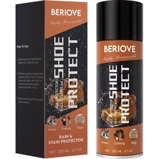 BERIOVE Protect Shoe Protector Spray - Rain & Stain Waterproof Nano White 