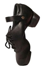 Rutherford Irish Step Dance Jig Shoes Sz 3.5 Leather Lace Up Made In Ireland