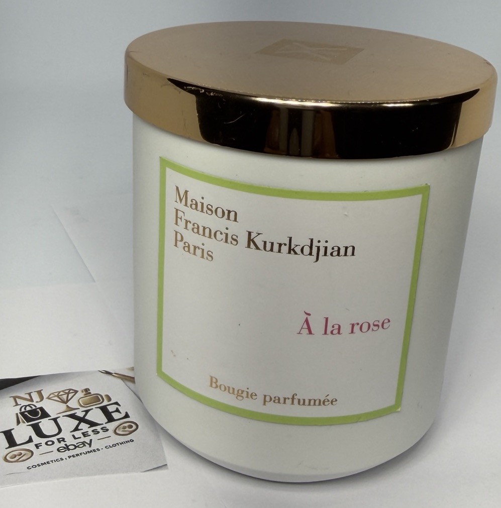 Bougie Parfumée Maison Francis Kurkdjian - À La Rose - Bol En Verre Blanc - NEUVE