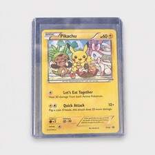 Pokemon Pikachu XY95 Holo Black Star Promo 2016 English Card Chespin Sylveon