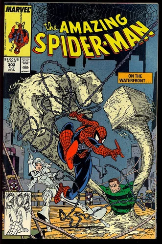 Amazing Spider-Man #303 High Grade Todd McFarlane Art Marvel Comic 1988 VF+