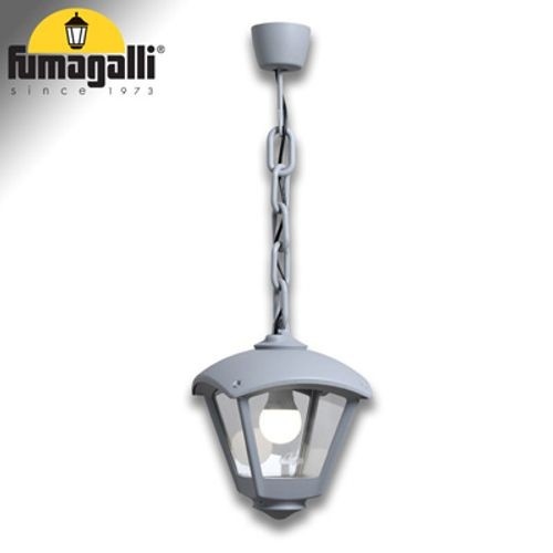 Sicar Dario Grigio Trasp E27 | Lanterna Esterna IP55 Anti-Ruggine