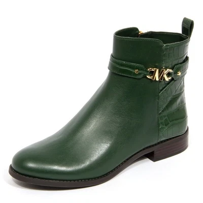 H2548 tronchetto donna MICHAEL KORS FARRAH woman embossed ankle boots green - Photo 1/4