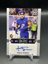 2022 Leaf Draft Khalil Shakir Rookie Auto Boise State Buffalo Bills #KS1