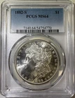1882-S $1 Morgan Silver Dollar PCGS MS64 (770)