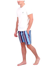 New 59.95 NAUTICA Men's Logo Boxer Stylish Swim Trunk - Classic Fit - Size: L