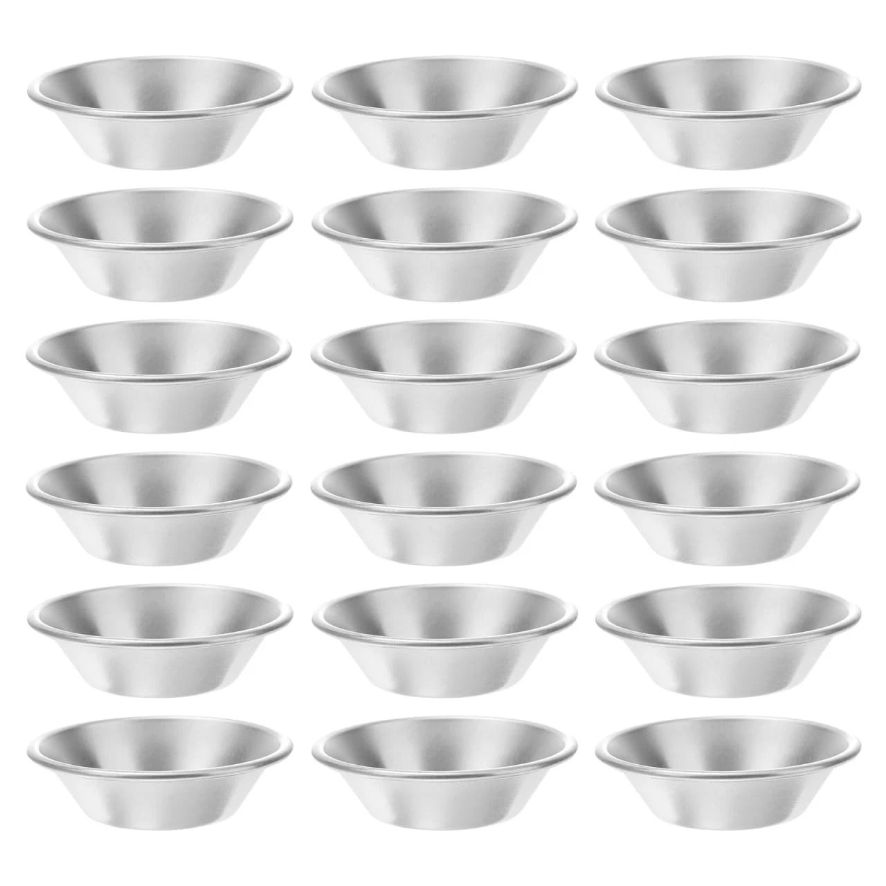 Egg Tart Molds Aluminum Alloy Non-Stick 25 PCS Mini Tart Pans Baking Muffin