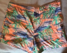 Maui Sons Men s XL TROPICAL PRINT SWIM TRUNKS, Drawstring, Lined, Pockets