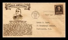 Dr Jim Stamps James Whitcomb Riley First Day Cover Crosby Thermograph Cachet