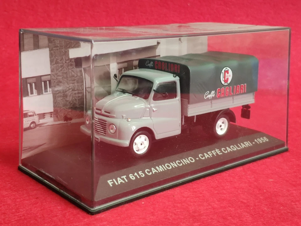 FURGONCINO PUBBLICITARIO 1:43 FIAT 615 CAMIONCINO CAFFE' CAGLIARI 1956 VINTAGE - - Immagine 2 di 4
