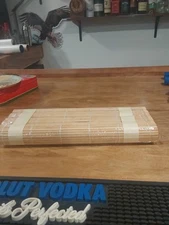 Natural Bamboo Sushi Making Rolling Mat 9.5" x 9.5" (Pack of 2)